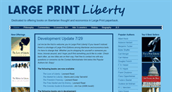 Desktop Screenshot of largeprintliberty.com