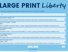 Tablet Screenshot of largeprintliberty.com